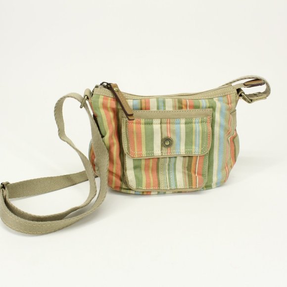 Fossil Handbags - Fossil Striped Canvas Purse